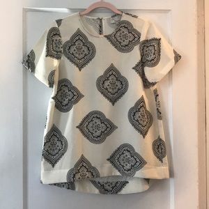 Black and White Madewell Top